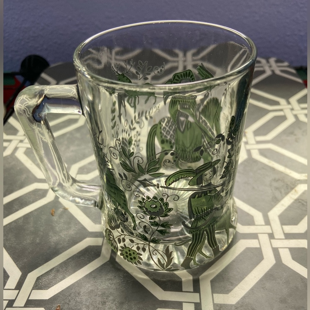 Green HUNTING German Beer Mug